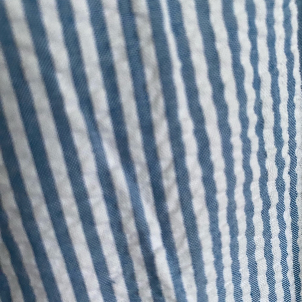 Anne Klein “Diane” Seersucker Midi Shirt Dress - Picture 6 of 7